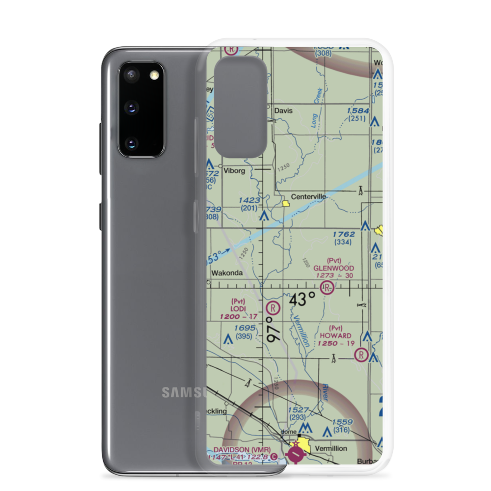 Bixler Ridge Airport (2SD8) VFR Sectional Samsung Case Samsung Galaxy S20 model shown
