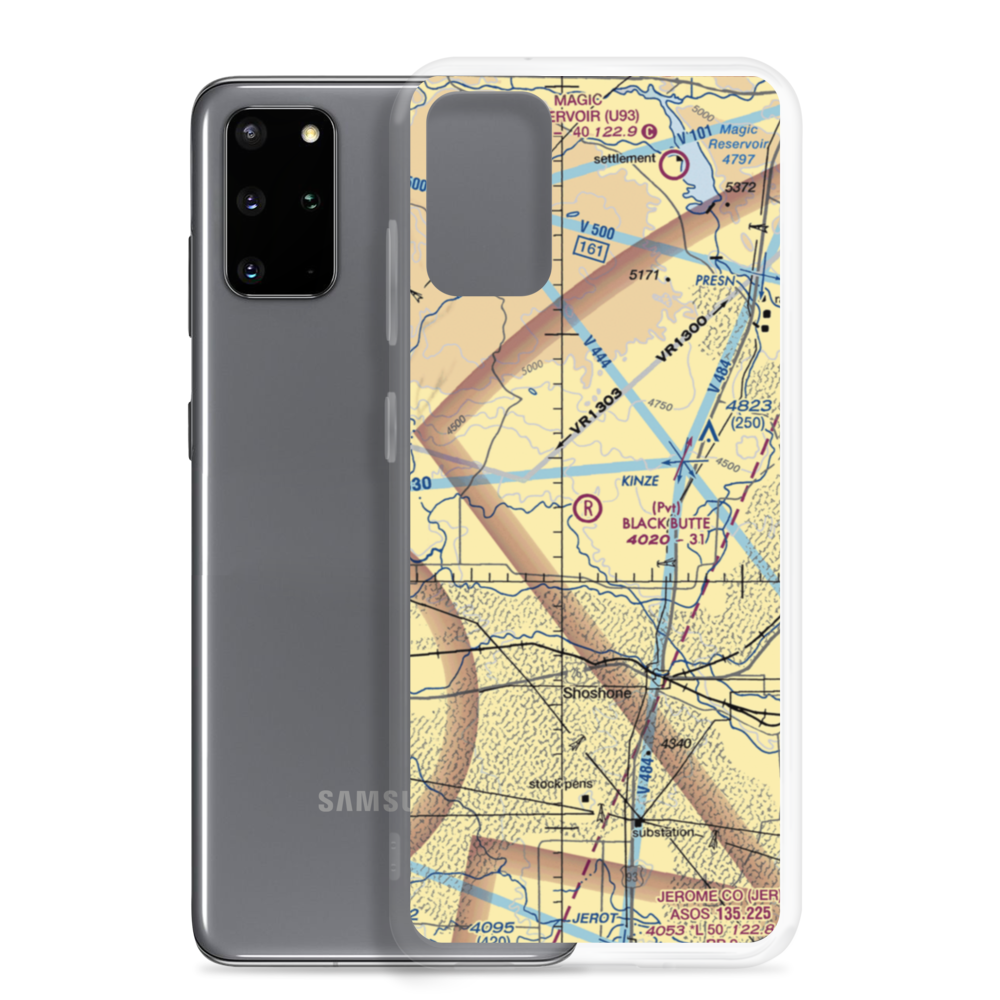 Black Butte Ranch Airport (0ID4) VFR Sectional Samsung Case Samsung Galaxy S20 Plus model shown
