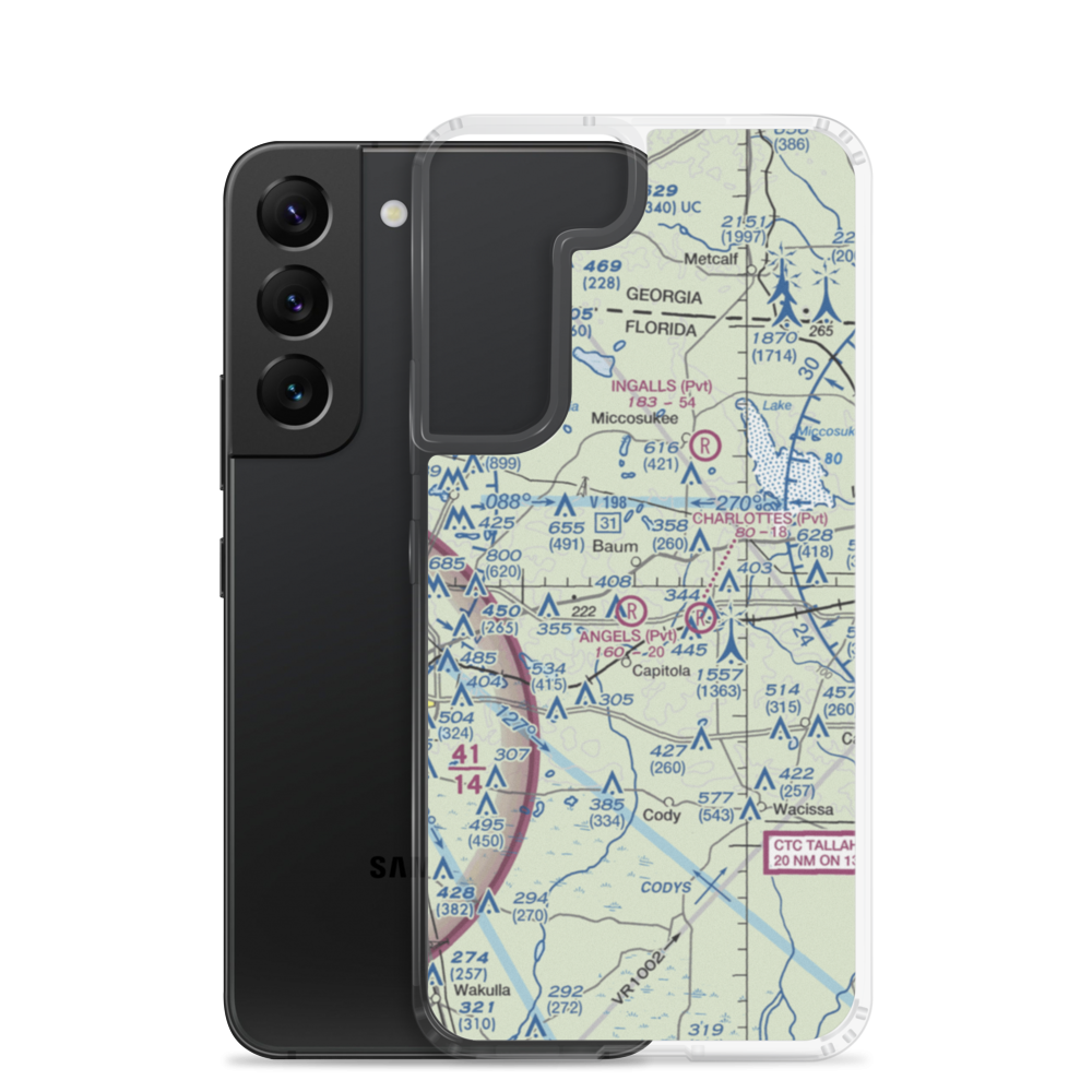 Black Creek Pass Airport (FA25) VFR Sectional Samsung Case Samsung Galaxy S22 model shown