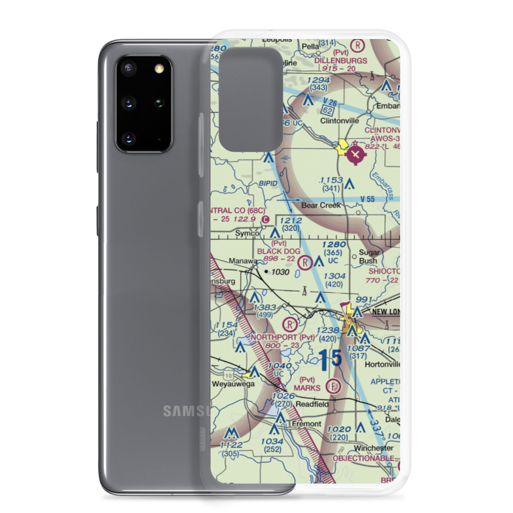 Black Dog Farm Airport (WS76) VFR Sectional Samsung Case Samsung Galaxy S20 Plus model shown