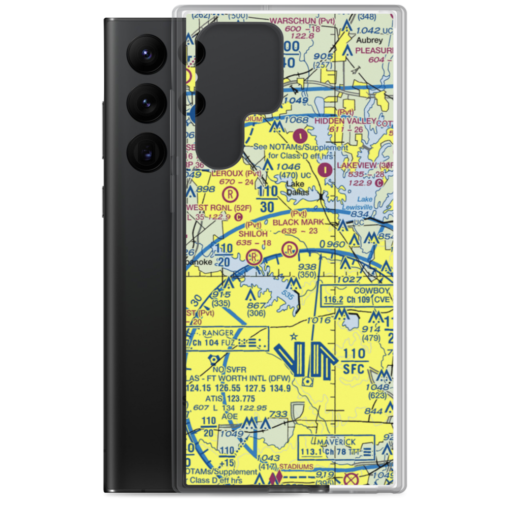 Black Mark Strip (5TX4) VFR Sectional Samsung Case Samsung Galaxy S22 Ultra model shown