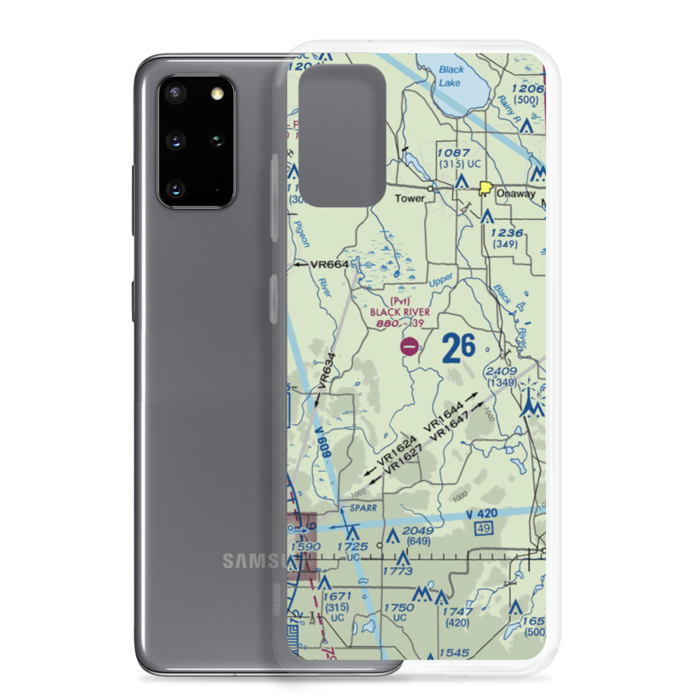 Black River Ranch Airport (1MI3) VFR Sectional Samsung Case Samsung Galaxy S20 Plus model shown