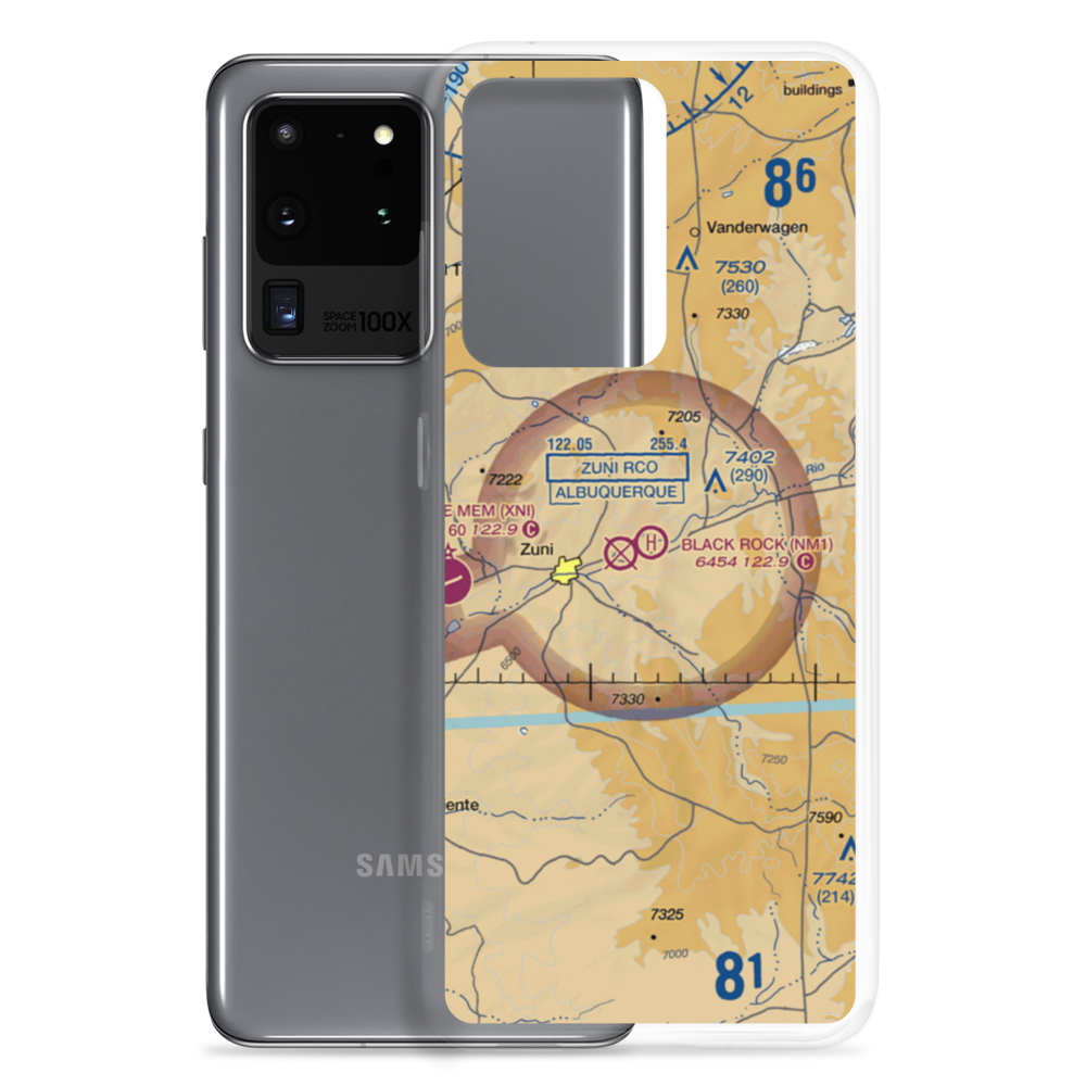 Black Rock Heliport (NM1) VFR Sectional Samsung Case Samsung Galaxy S20 Ultra model shown