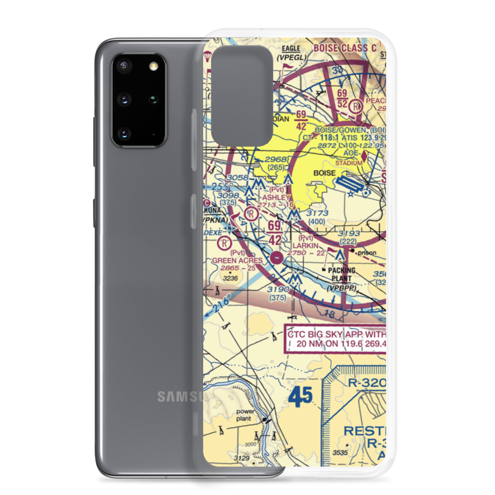 Black'S Airfield (41ID) VFR Sectional Samsung Case Samsung Galaxy S20 Plus model shown