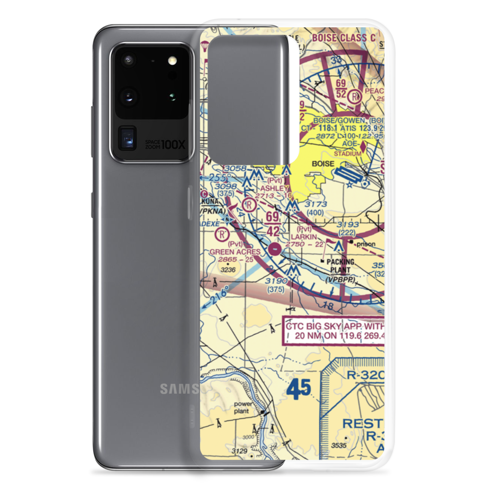 Black'S Airfield (41ID) VFR Sectional Samsung Case Samsung Galaxy S20 Ultra model shown