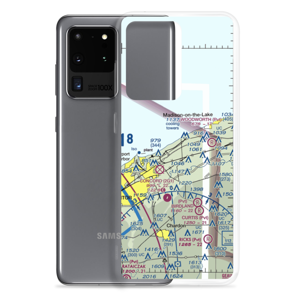 Blackacre Farm Airport (OI69) VFR Sectional Samsung Case Samsung Galaxy S20 Ultra model shown