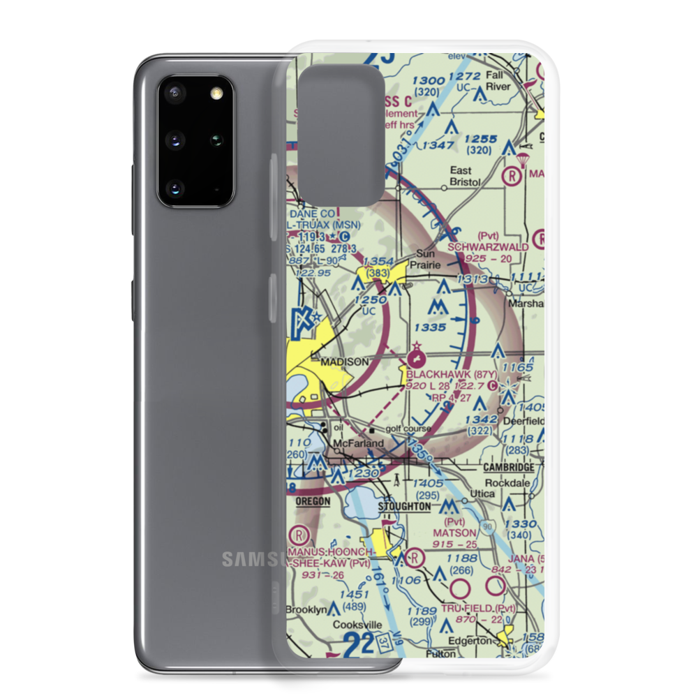 Blackhawk Airfield (87Y) VFR Sectional Samsung Case Samsung Galaxy S20 Plus model shown