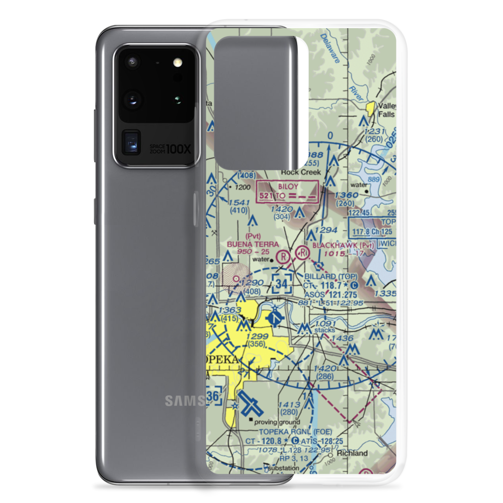 Blackhawk Airport (81KS) VFR Sectional Samsung Case Samsung Galaxy S20 Ultra model shown