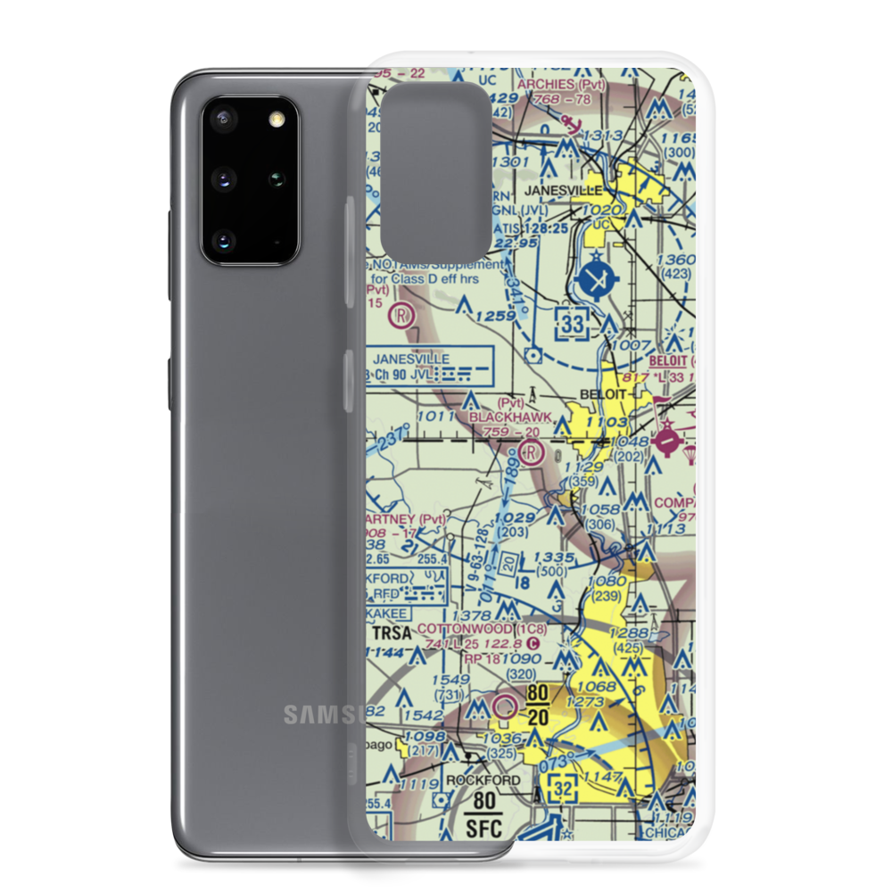 Blackhawk Farms Inc Airport (LL89) VFR Sectional Samsung Case Samsung Galaxy S20 Plus model shown