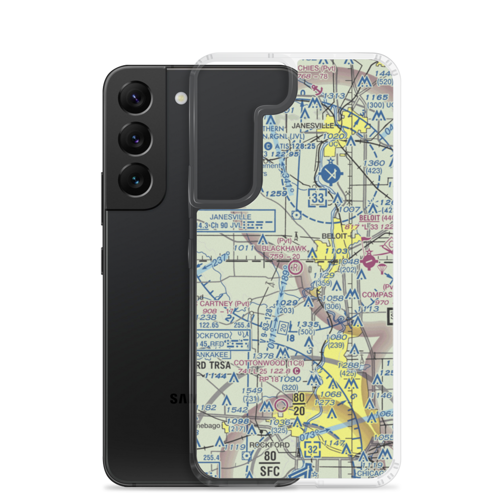 Blackhawk Farms Inc Airport (LL89) VFR Sectional Samsung Case Samsung Galaxy S22 model shown