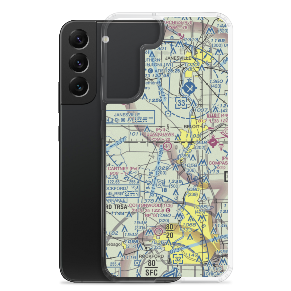 Blackhawk Farms Inc Airport (LL89) VFR Sectional Samsung Case Samsung Galaxy S22 Plus model shown