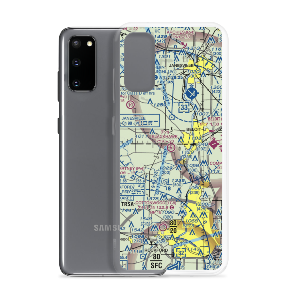 Blackhawk Farms Inc Airport (LL89) VFR Sectional Samsung Case Samsung Galaxy S20 model shown