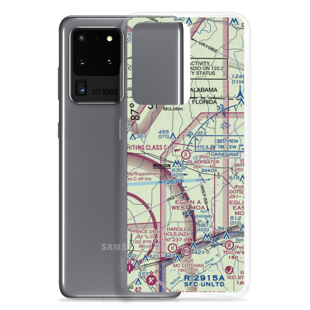 Blackwater Airfield (8FD3) VFR Sectional Samsung Case Samsung Galaxy S20 Ultra model shown