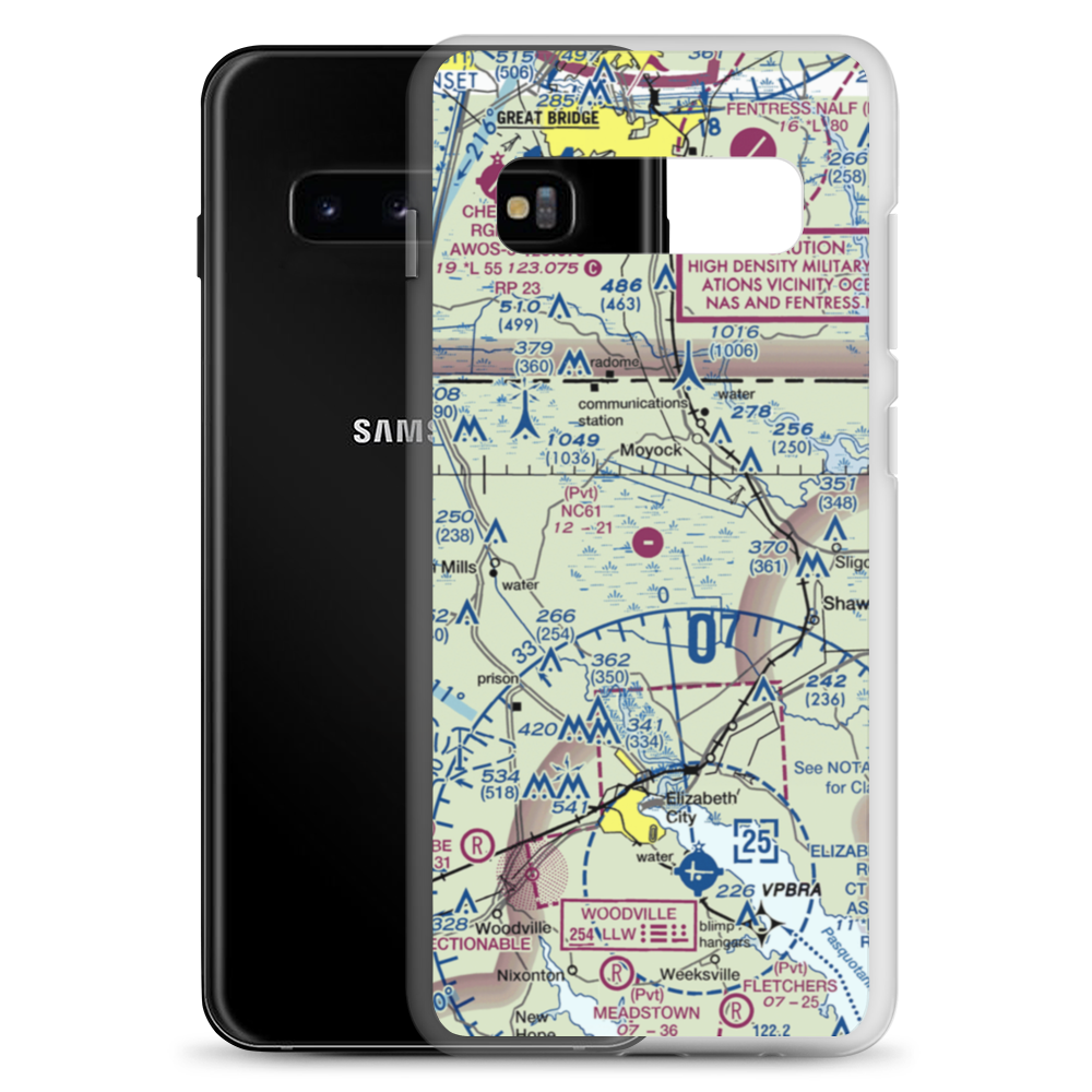 Blackwater Airstrip (NC61) VFR Sectional Samsung Case Samsung Galaxy S10+ model shown