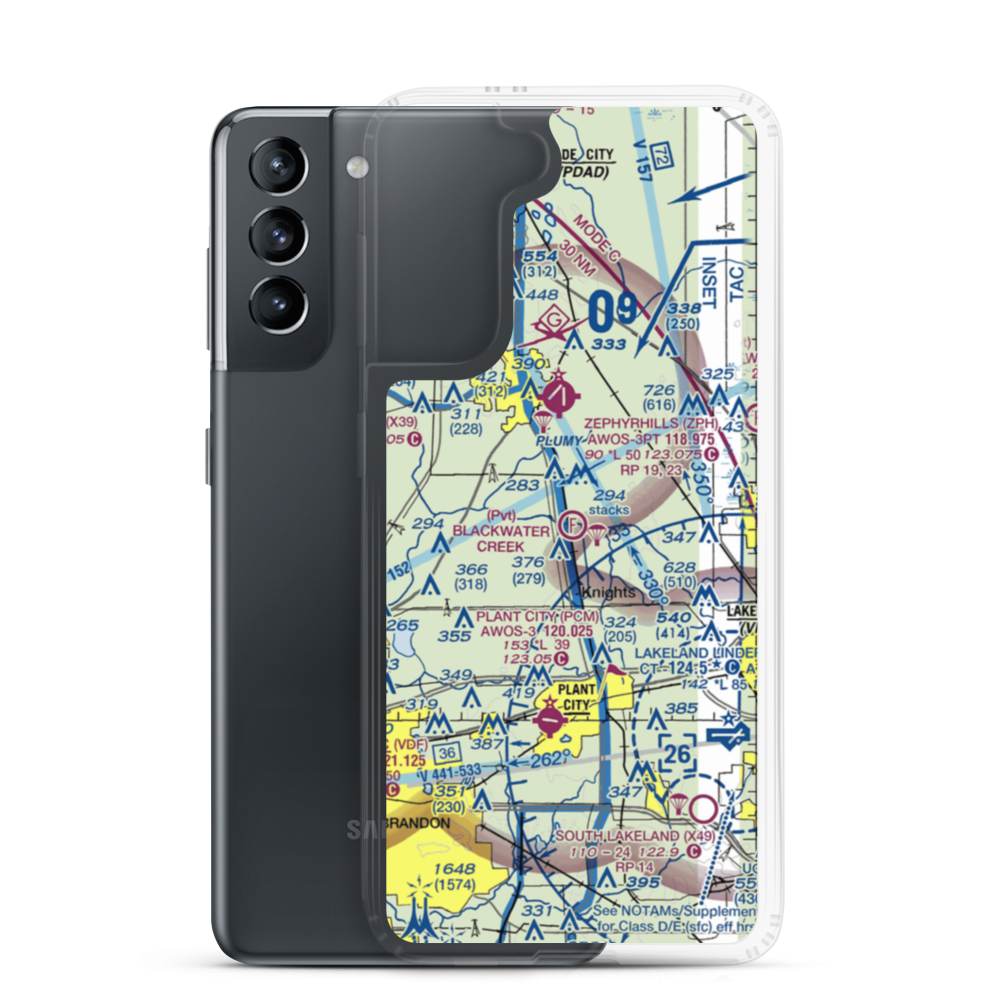 Blackwater Creek Ultralightport (9FD2) VFR Sectional Samsung Case Samsung Galaxy S21 model shown