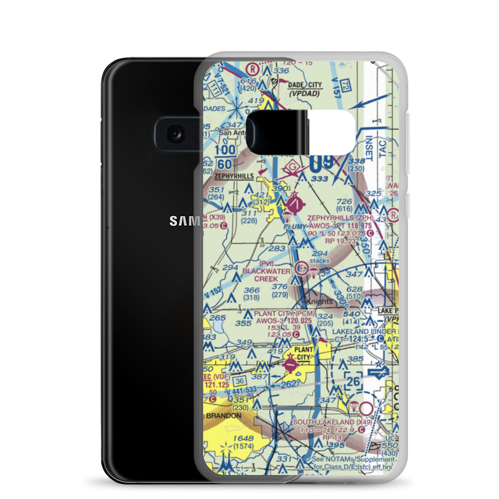 Blackwater Creek Ultralightport (9FD2) VFR Sectional Samsung Case Samsung Galaxy S10e model shown