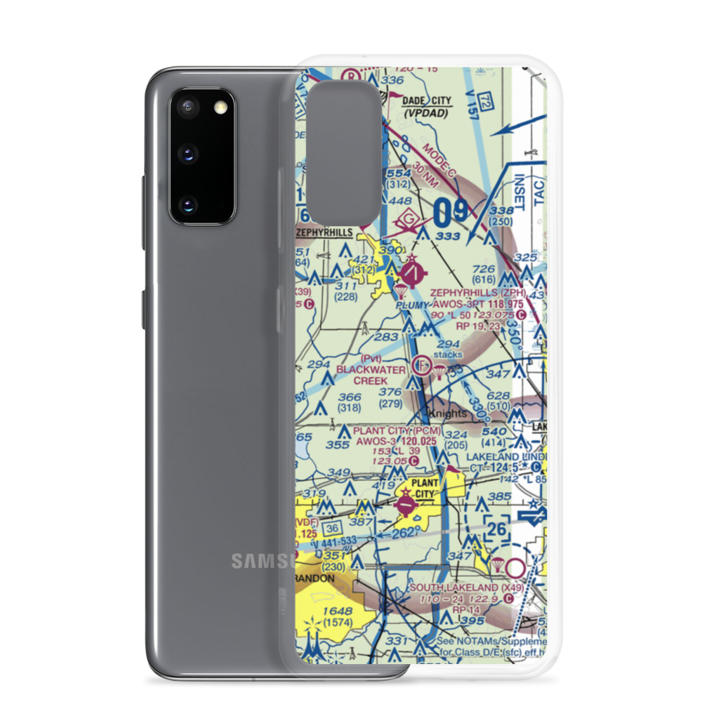 Blackwater Creek Ultralightport (9FD2) VFR Sectional Samsung Case Samsung Galaxy S20 model shown
