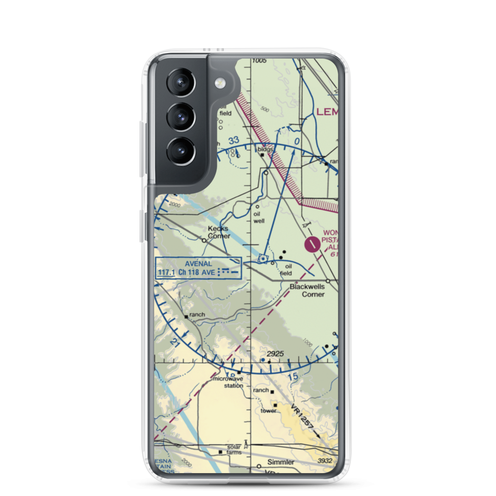 Blackwell Land Company Inc Airport (36CN) VFR Sectional Samsung Case Samsung Galaxy S21 model shown