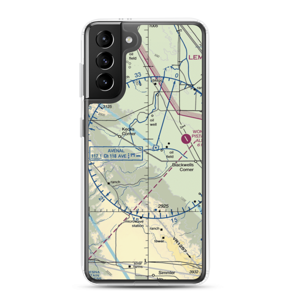 Blackwell Land Company Inc Airport (36CN) VFR Sectional Samsung Case Samsung Galaxy S21 Plus model shown