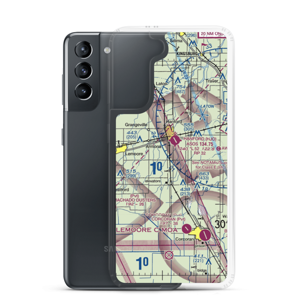 Blair Strip (9CL5) VFR Sectional Samsung Case Samsung Galaxy S21 model shown