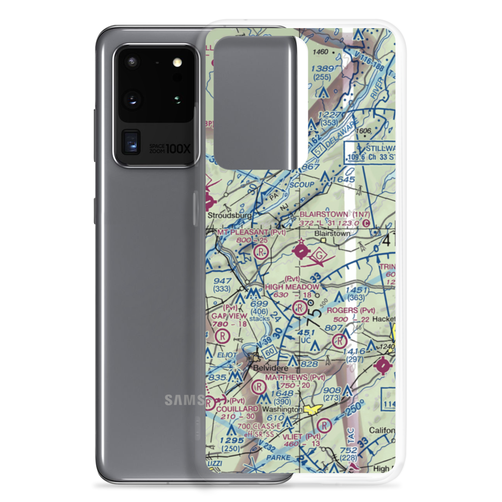 Blairstown Airport (1N7) VFR Sectional Samsung Case Samsung Galaxy S20 Ultra model shown