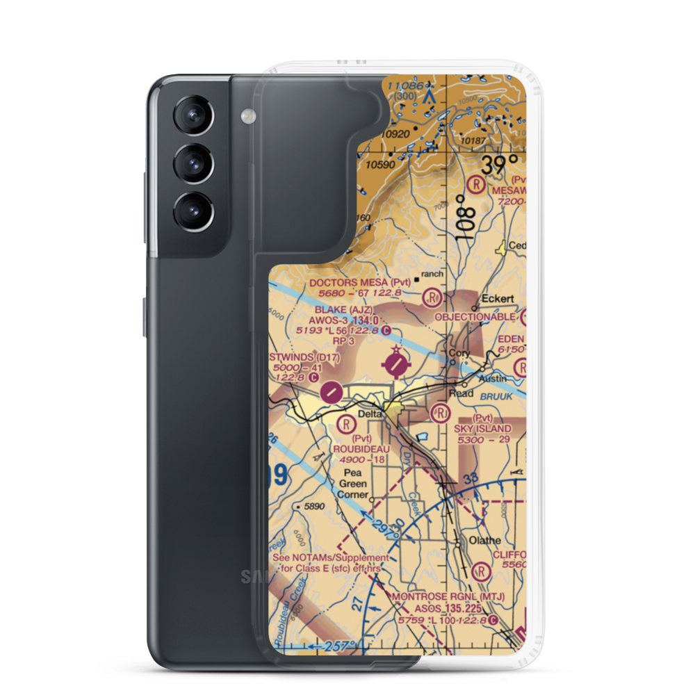 Blake Field (AJZ) VFR Sectional Samsung Case Samsung Galaxy S21 model shown