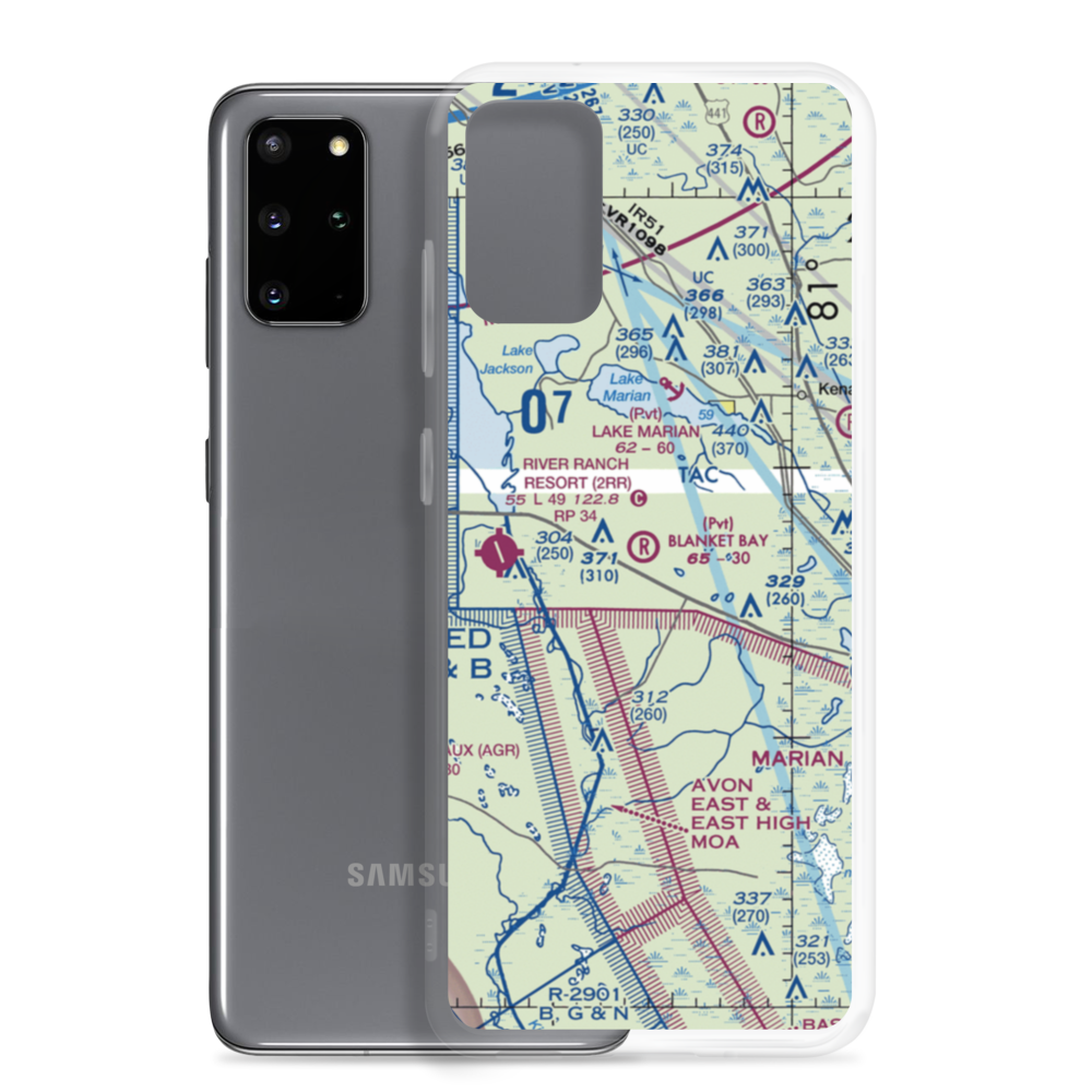 Blanket Bay Airport (6FD5) VFR Sectional Samsung Case Samsung Galaxy S20 Plus model shown