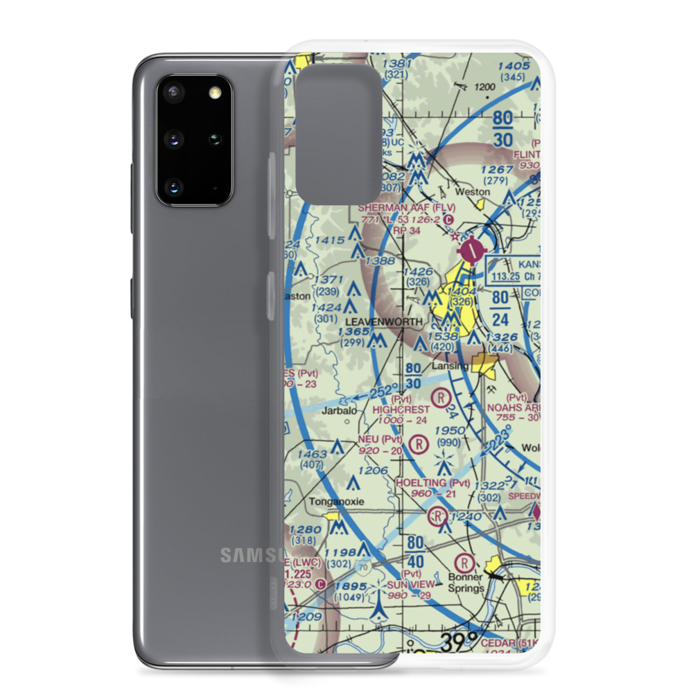 Blaser's Airport (SN84) VFR Sectional Samsung Case Samsung Galaxy S20 Plus model shown