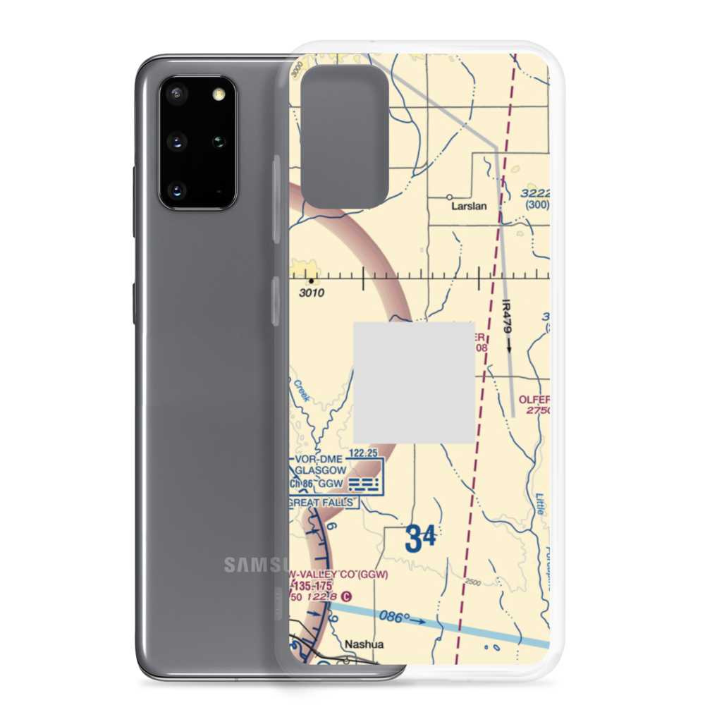 Blatter Airport (25MT) VFR Sectional Samsung Case Samsung Galaxy S20 Plus model shown