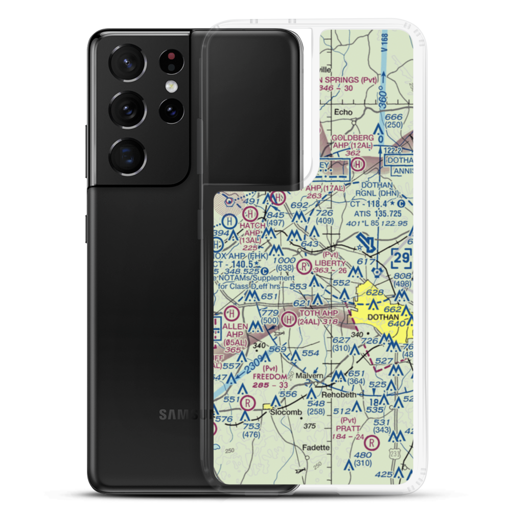 Blessings Landing Air Ranch (84AL) VFR Sectional Samsung Case Samsung Galaxy S21 Ultra model shown