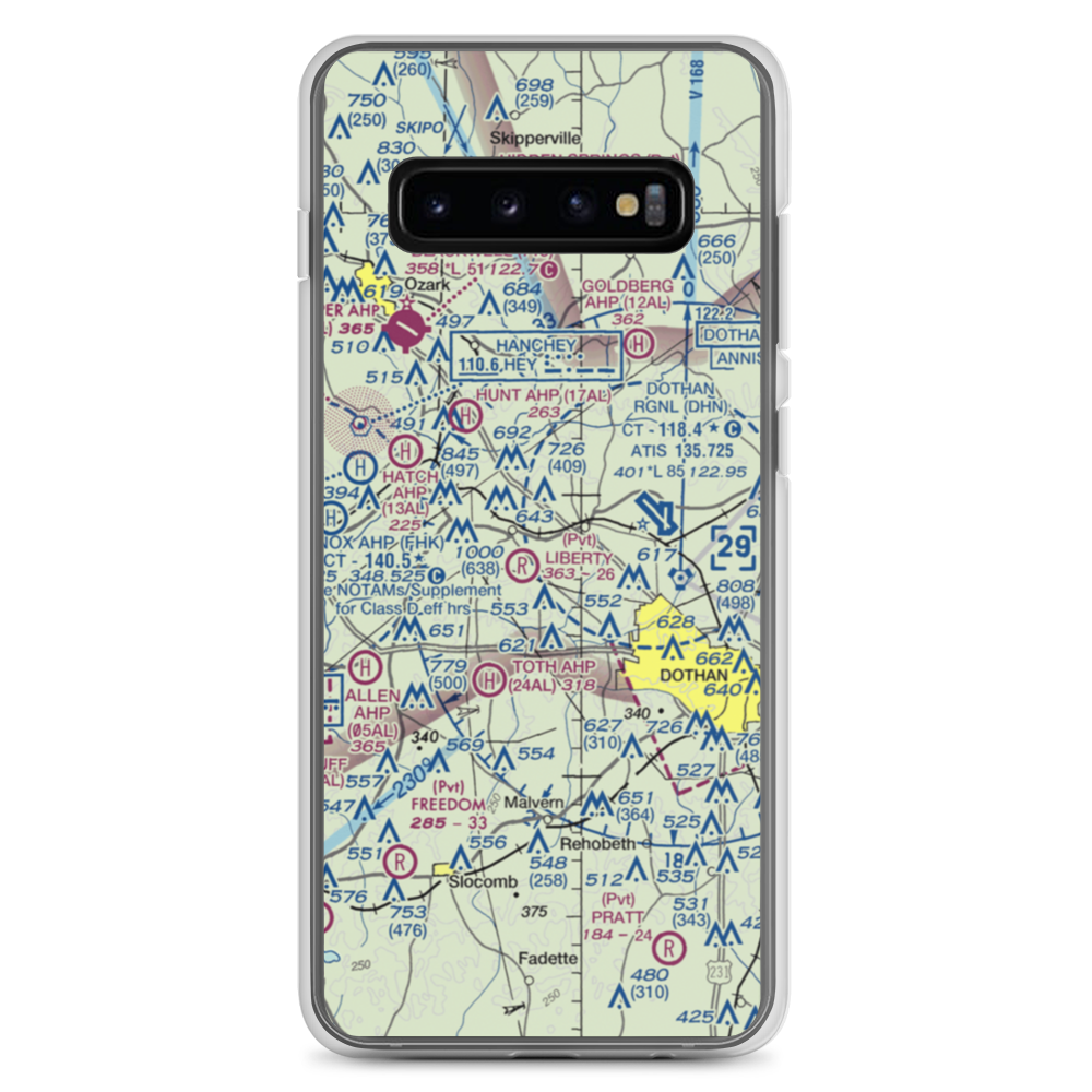 Blessings Landing Air Ranch (84AL) VFR Sectional Samsung Case Samsung Galaxy S10+ model shown