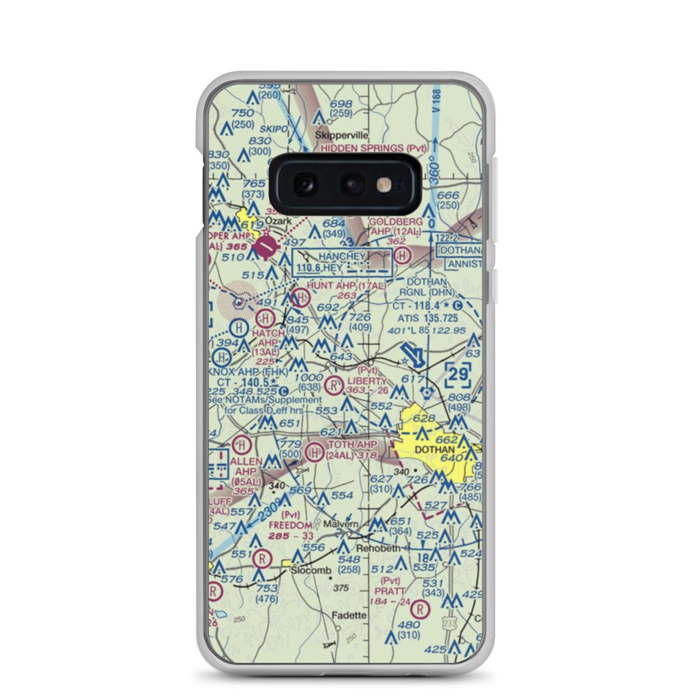 Blessings Landing Air Ranch (84AL) VFR Sectional Samsung Case Samsung Galaxy S10e model shown