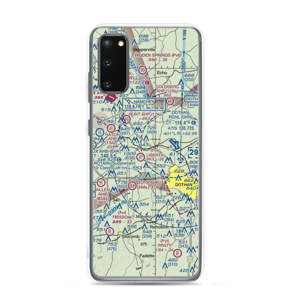 Blessings Landing Air Ranch (84AL) VFR Sectional Samsung Case Samsung Galaxy S20 model shown