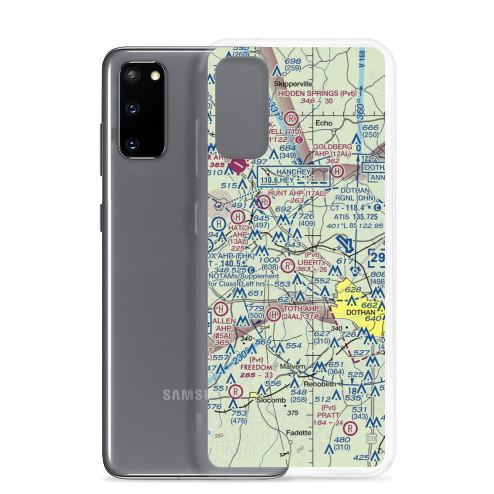 Blessings Landing Air Ranch (84AL) VFR Sectional Samsung Case Samsung Galaxy S20 model shown