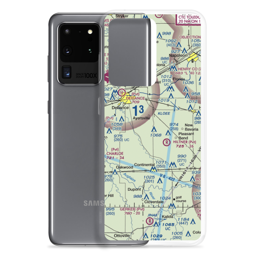 Blevins Airport (7OI1) VFR Sectional Samsung Case Samsung Galaxy S20 Ultra model shown