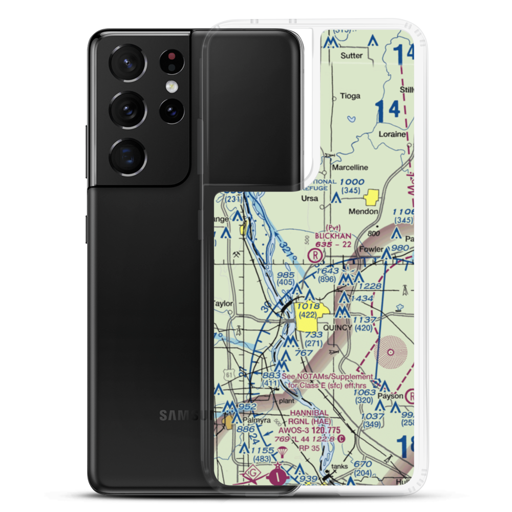 Blickhan Lndg Area Airport (88IS) VFR Sectional Samsung Case Samsung Galaxy S21 Ultra model shown