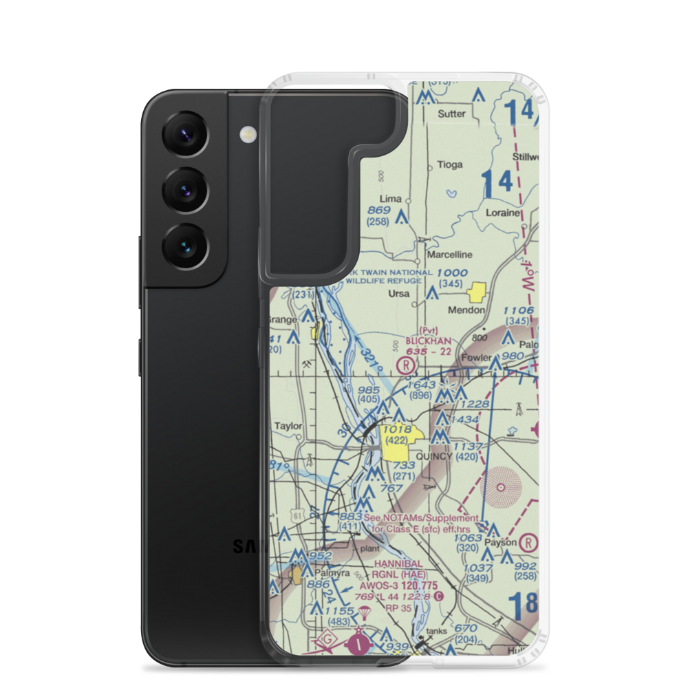 Blickhan Lndg Area Airport (88IS) VFR Sectional Samsung Case Samsung Galaxy S22 model shown