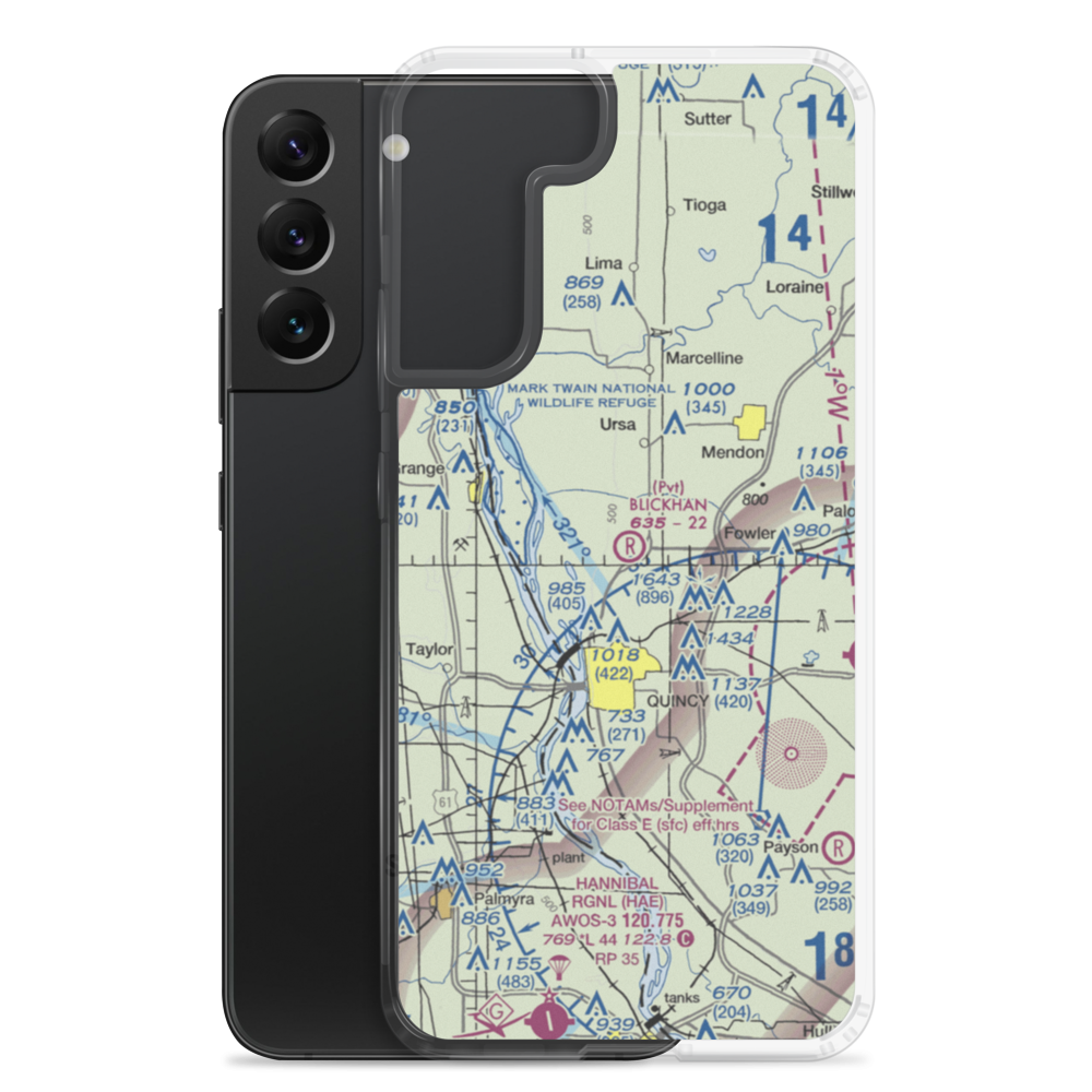 Blickhan Lndg Area Airport (88IS) VFR Sectional Samsung Case Samsung Galaxy S22 Plus model shown