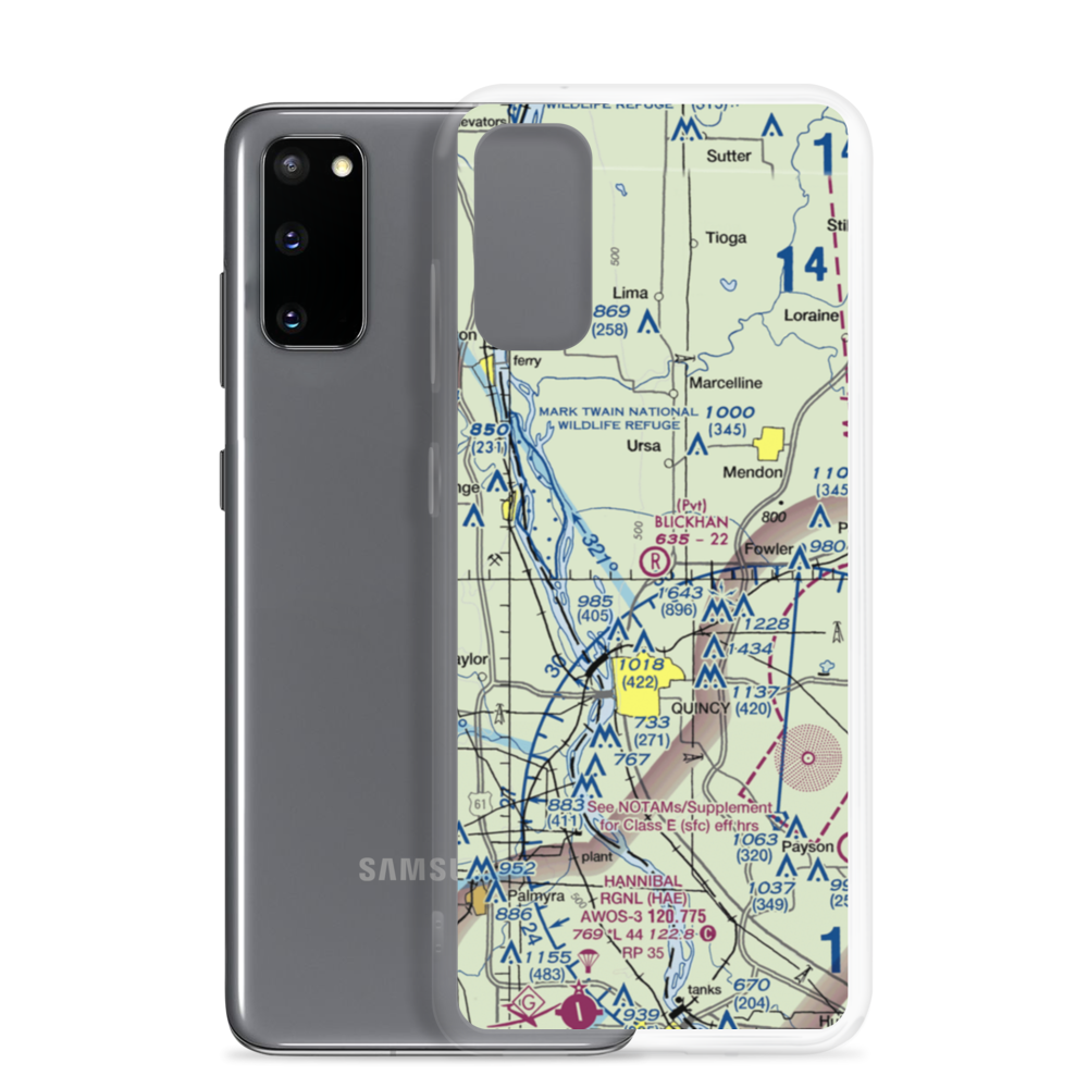 Blickhan Lndg Area Airport (88IS) VFR Sectional Samsung Case Samsung Galaxy S20 model shown