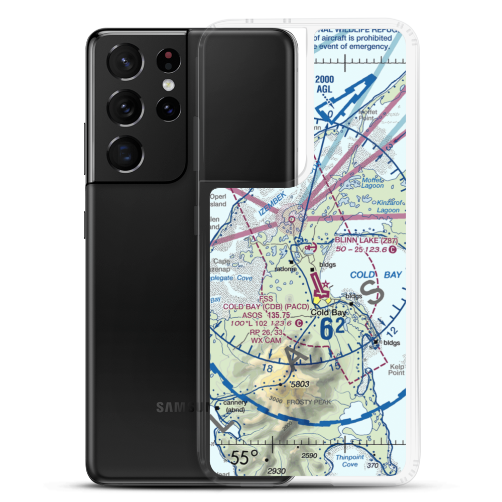 Blinn Lake Seaplane Base (Z87) VFR Sectional Samsung Case Samsung Galaxy S21 Ultra model shown