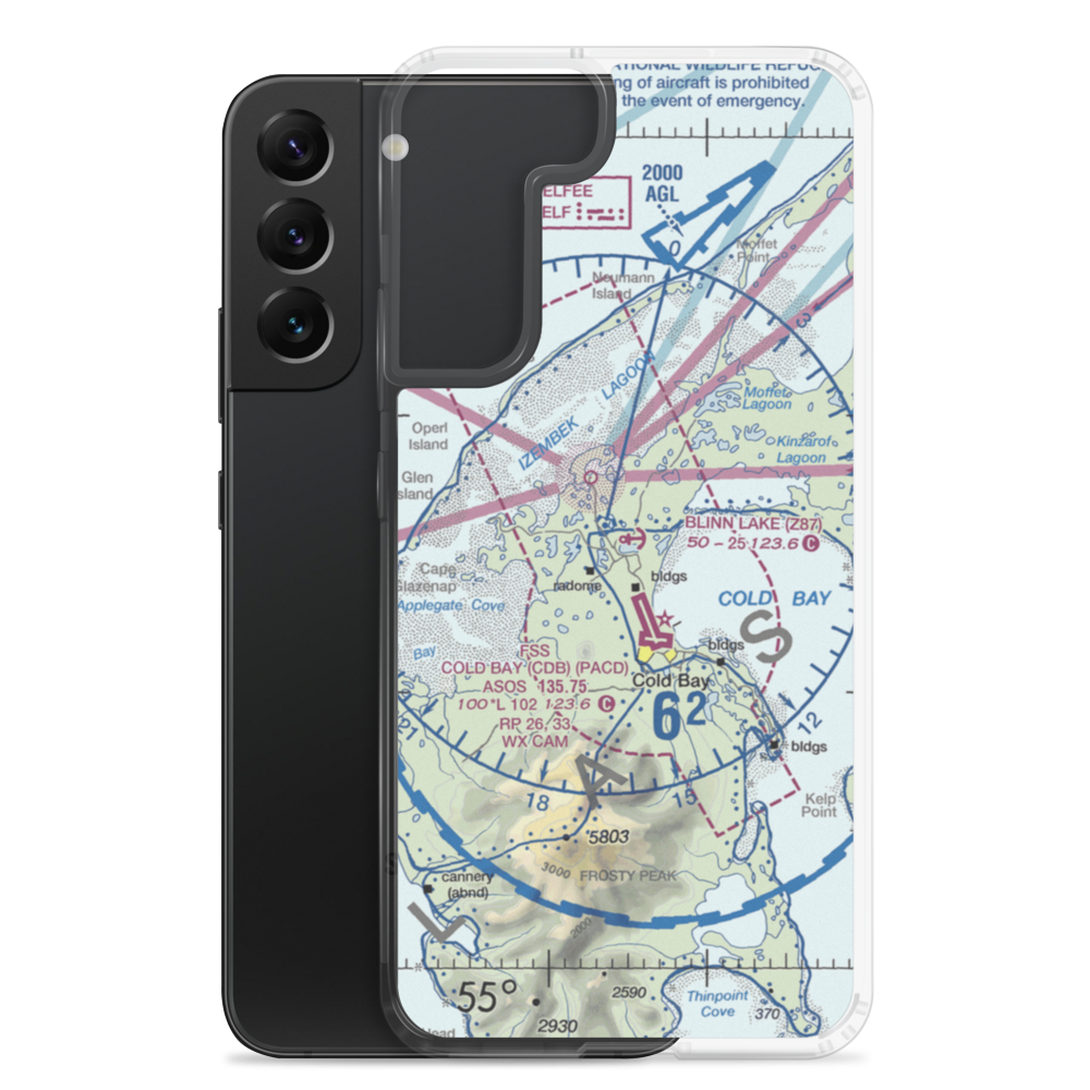 Blinn Lake Seaplane Base (Z87) VFR Sectional Samsung Case Samsung Galaxy S22 Plus model shown