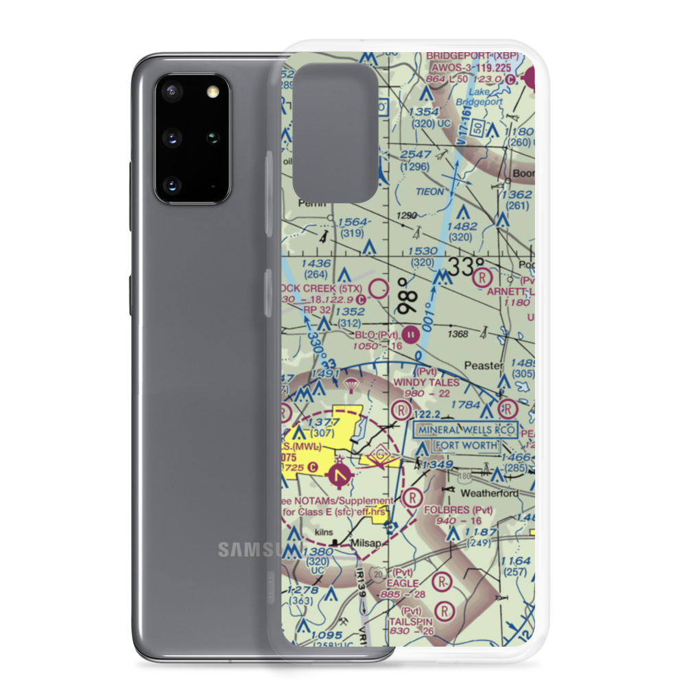 Blo Airport (12TS) VFR Sectional Samsung Case Samsung Galaxy S20 Plus model shown