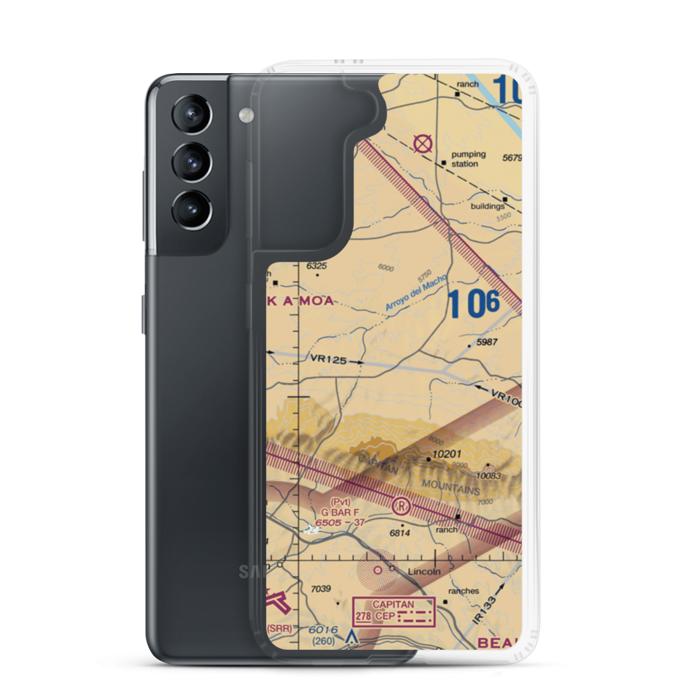 Block Ranch Airport (4AZ2) VFR Sectional Samsung Case Samsung Galaxy S21 model shown