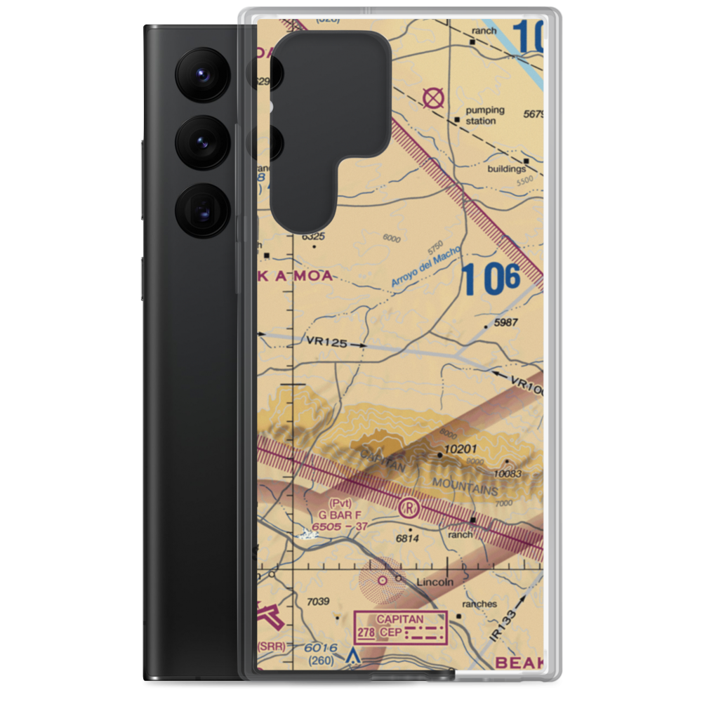 Block Ranch Airport (4AZ2) VFR Sectional Samsung Case Samsung Galaxy S22 Ultra model shown