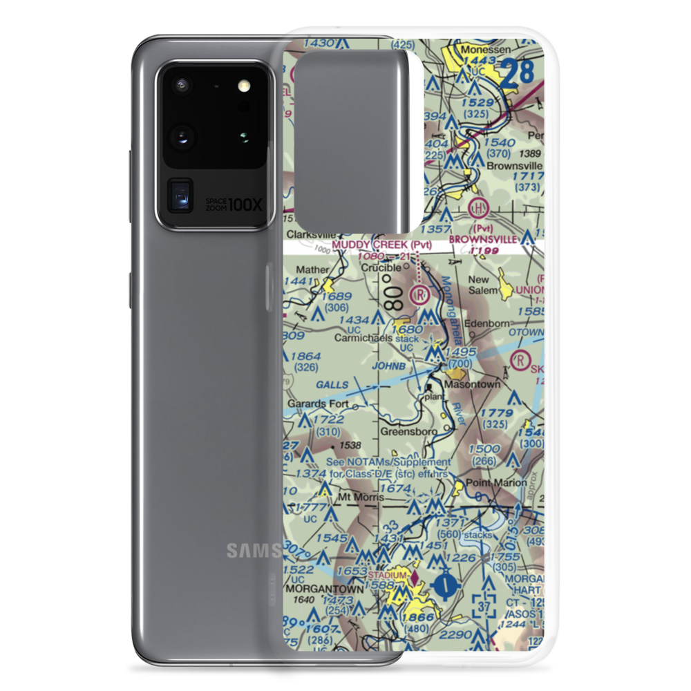 Blomster Field Farm Airport (5PA0) VFR Sectional Samsung Case Samsung Galaxy S20 Ultra model shown