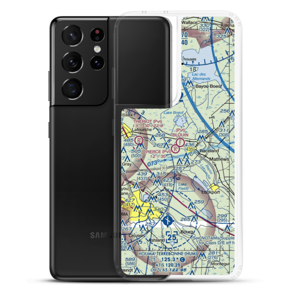 Blouin Flightpark Ultralightport (4LA9) VFR Sectional Samsung Case Samsung Galaxy S21 Ultra model shown