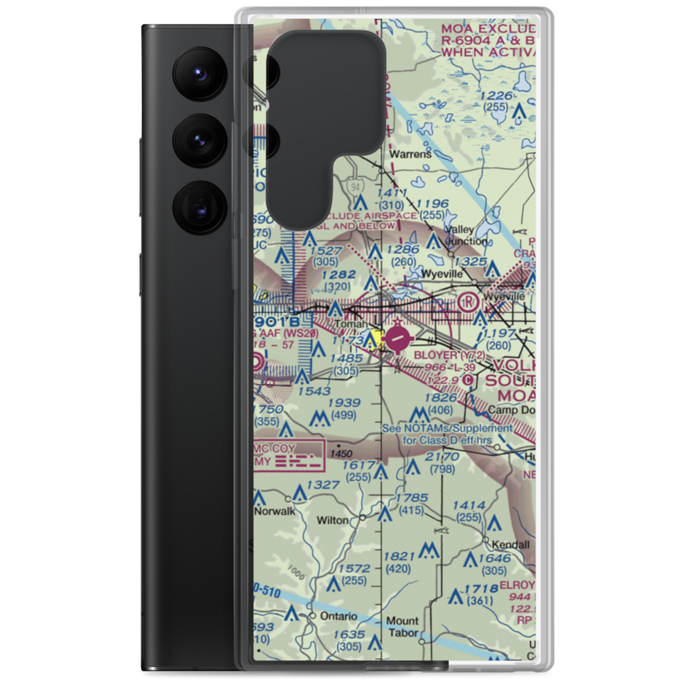 Bloyer Field (Y72) VFR Sectional Samsung Case Samsung Galaxy S22 Ultra model shown