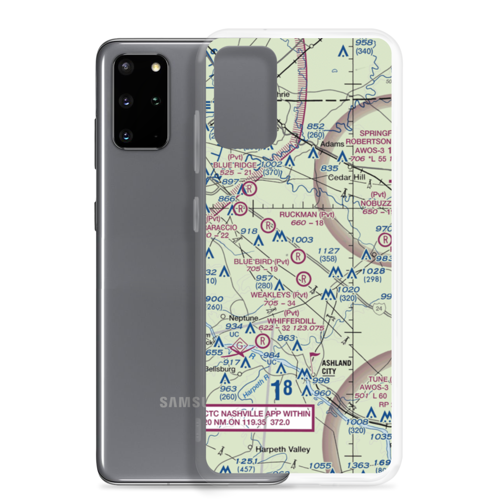 Blue Bird Field (7TN0) VFR Sectional Samsung Case Samsung Galaxy S20 Plus model shown