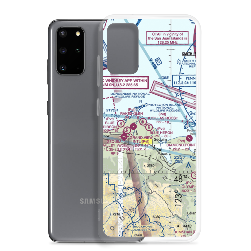 Blue Heron Field (WN49) VFR Sectional Samsung Case Samsung Galaxy S20 Plus model shown