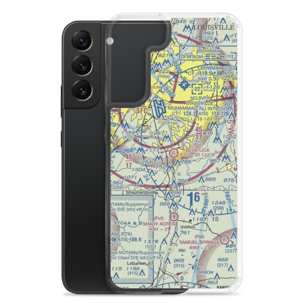 Blue Lick Airport (07KY) VFR Sectional Samsung Case Samsung Galaxy S22 Plus model shown